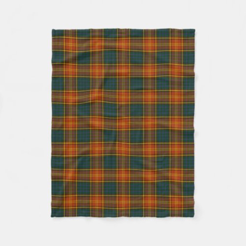 County Roscommon Irish Tartan Fleece Blanket