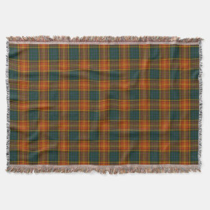 County Roscommon Irish Tartan Throw Blanket