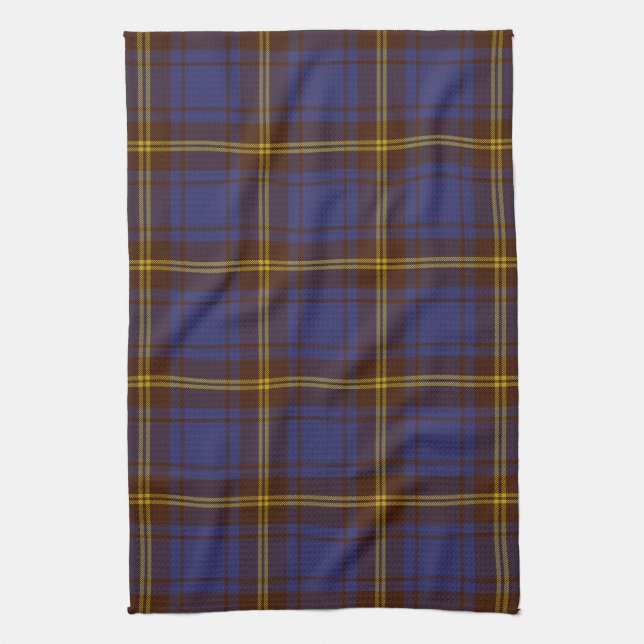 County Sligo Irish Tartan Kitchen Towel (Vertical)