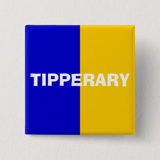County Tipperary Flag Badge Button (Front)