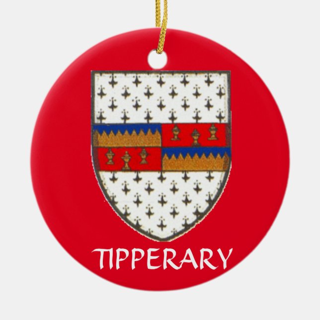 County Tipperary Ireland Christmas Ornament (Front)