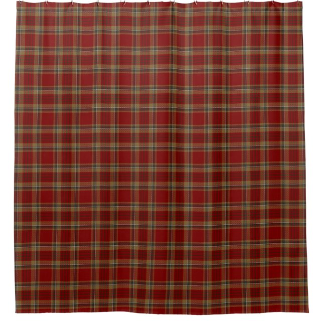 County Tyrone Irish Tartan Shower Curtain (Front)