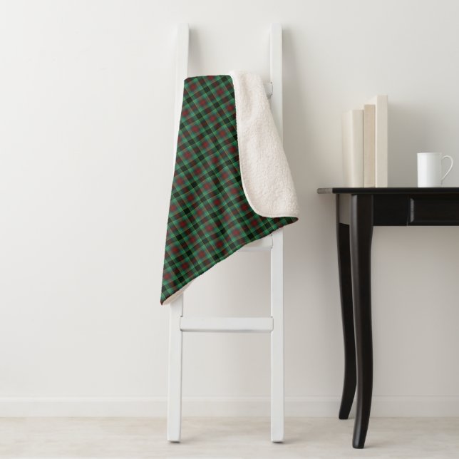 County Waterford Tartan Sherpa Blanket (In Situ)