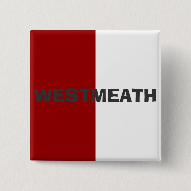 County Westmeath Flag Badge Button (Front)
