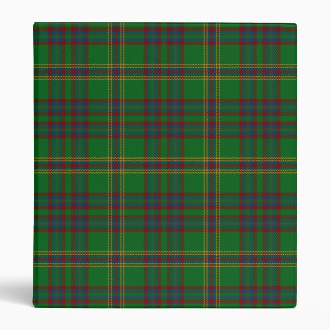 County Westmeath Irish Tartan 3 Ring Binder (Front)