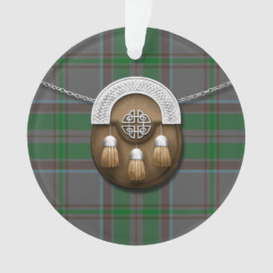 County Wicklow Irish Tartan And Sporran Ornament