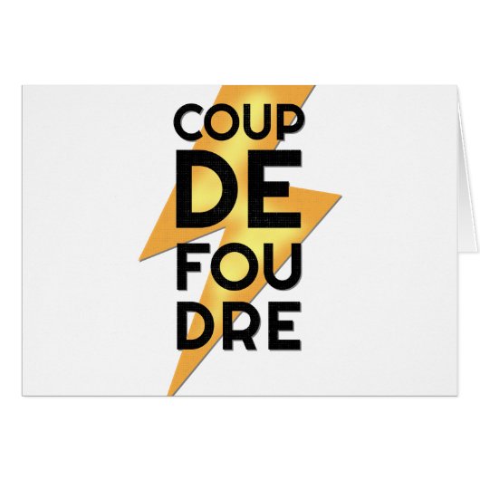 Coup de Foudre - Lightning Strike French (Front Horizontal)