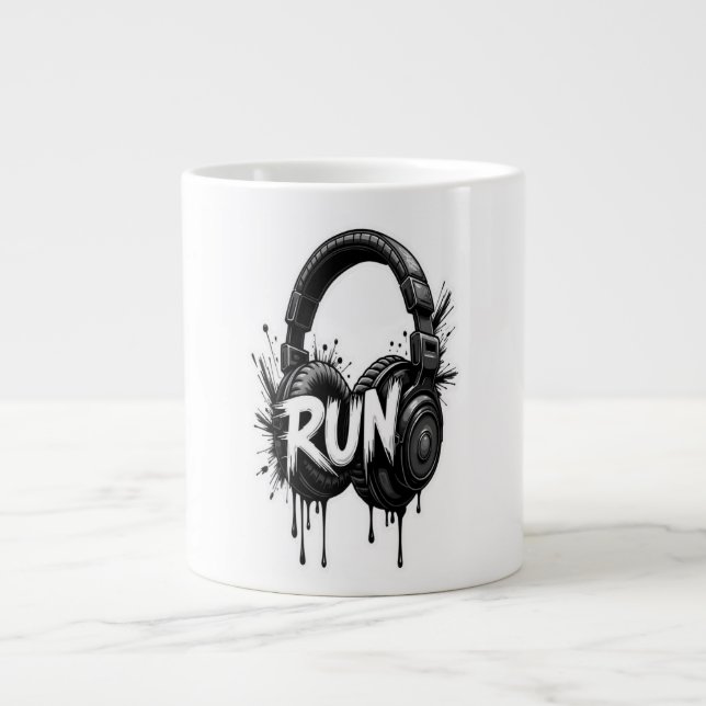 Coupe et musique   giant coffee mug (Front)