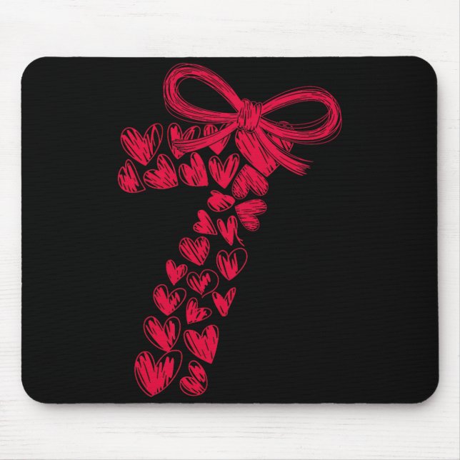 Couple 7 67 - Cute Six Seven Hearts Matching 67 Va Mouse Pad (Front)