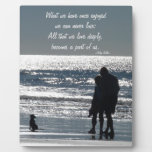 Couple And Their Dog By The Ocean - Personalizable Plaque at Zazzle