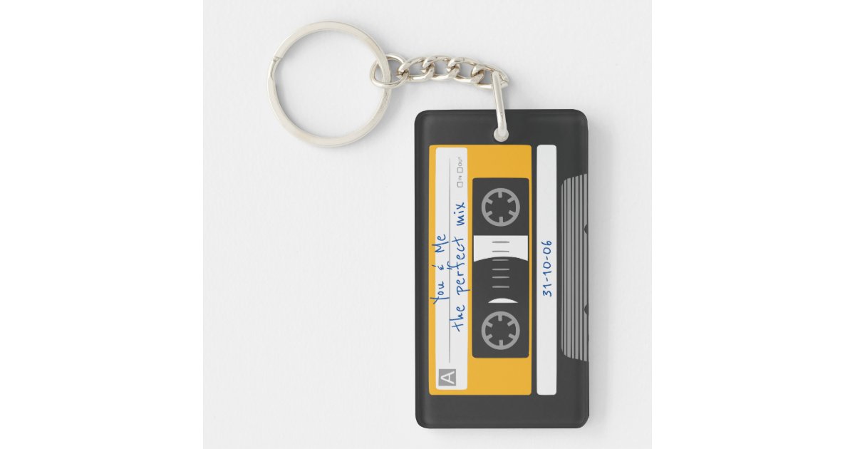 90s the Ultimate Mixtape Gold Keychain Nostalgia Collection 