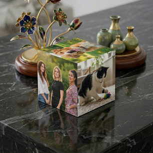 Couple Anniversary Personalized Photo Cube Gift