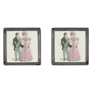 Couple Antique Wedding 1823 Man Woman Fashion Cufflinks