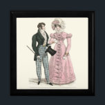 Couple Antique Wedding 1823 Man Woman Fashion Gift Box<br><div class="desc">Antique Wedding Couple - Antique fashion art of a man and woman in 1823, a beautiful 19th century couple, before the Victorian era, a fashion plate watercolor fashion illustration from an antique magazine. This beautiful illustration of two fashionable lovers is from an advertisement for the latest dress of the time....</div>