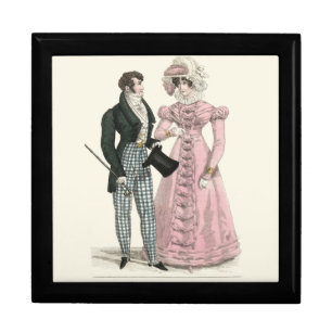 Couple Antique Wedding 1823 Man Woman Fashion Gift Box
