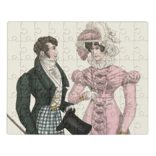 Couple Antique Wedding 1823 Man Woman Fashion Jigsaw Puzzle