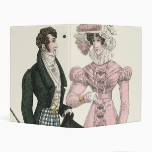 Couple Antique Wedding 1823 Man Woman Fashion Mini Binder