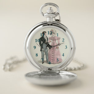 Couple Antique Wedding 1823 Man Woman Fashion Pocket Watch