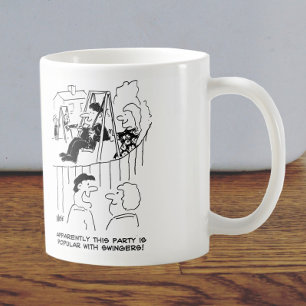 Couple Arriving at a Swingers Party Coffee Mug