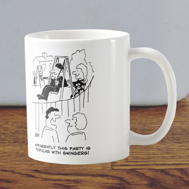 Couple Arriving at a Swingers Party Coffee Mug (Creator Uploaded)