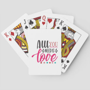 Couple Art All You Need Is Love Poker Cards