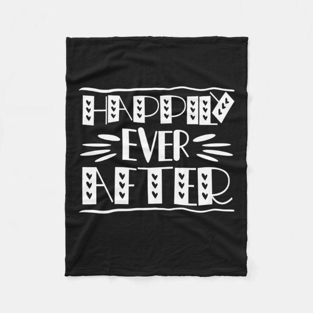 Couple Art Happily Ever After Fleece Blanket (Front)