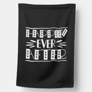Couple Art Happily Ever After House Flag