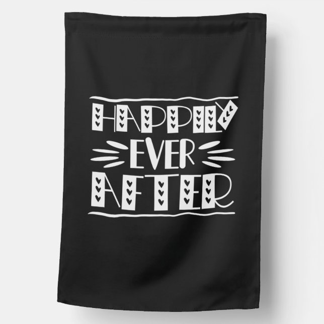 Couple Art Happily Ever After House Flag (Front)