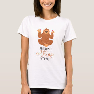 Couple Art I Like Doing Nothing With You T-Shirt