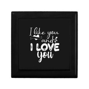 Couple Art I Like You And I Love You Gift Box