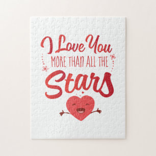 Couple Art I Love You More Than All The Stars Jigsaw Puzzle