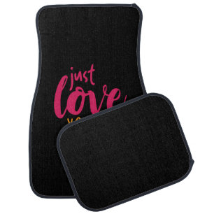Couple Art Just Love You Car Floor Mat