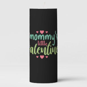 Couple Art Mommy's Little Valentine Pillar Candle
