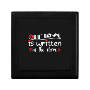 Couple Art Our Love Is Written In The Stars Gift Box