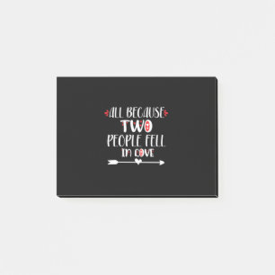 Couple Art Two People Feel In Love Post-it Notes