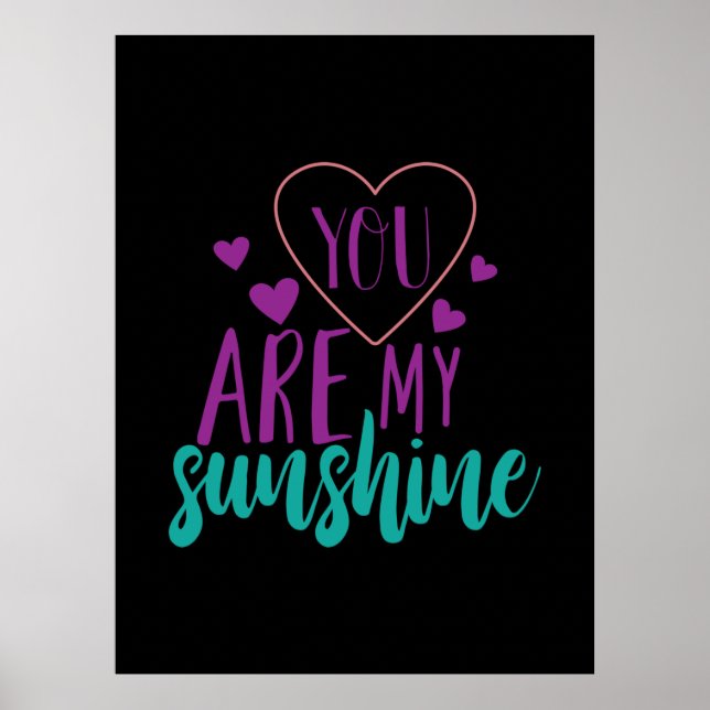 Couple Art You Are My Sunshine Poster (Front)
