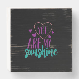 Couple Art You Are My Sunshine Wooden Box Sign