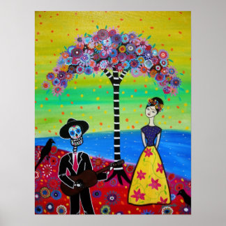 COUPLE AT CEMETERY POSTER