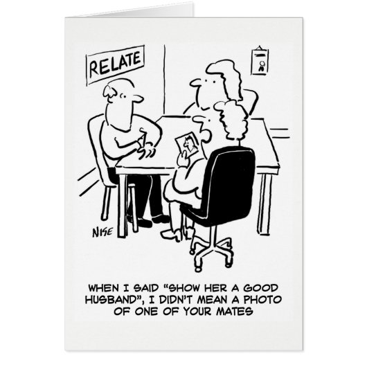 Couple at Marriage Guidance Cards (Front)