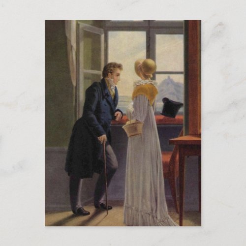 Couple at the Window Postcard