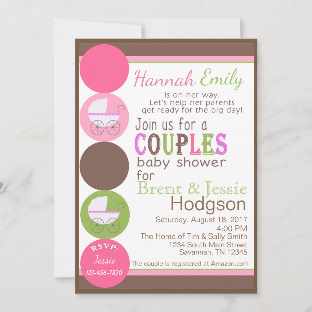 Couple Baby Shower Invitation Zazzle