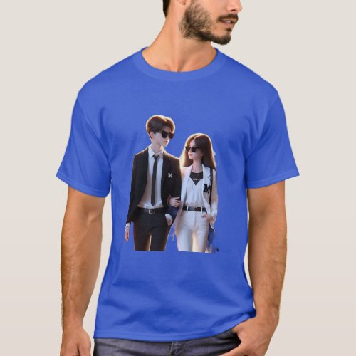 Couple Basic T shirt printed 