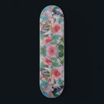 Couple Birds Flowers Flowers Skateboard - Painting<br><div class="desc">Couple Birds Flowers Flowers Skateboard - Painting - Choose / Add Your Unique Text / Name / Color / Font / Size / Elements - Make Your Special Gift - Resize and move or remove and add elements / text with customization tool ! Painting and Design by MIGNED. Please see...</div>
