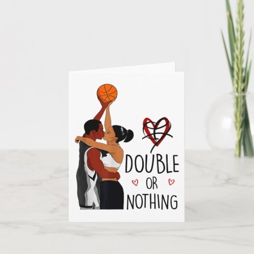 Couple Black Basketball Movies I Love You Card His