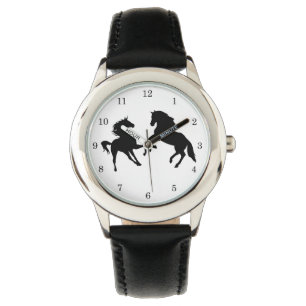 Couple Black Horse Men's Watch
