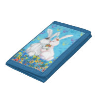 Couple Bunny Trifold Wallet Love