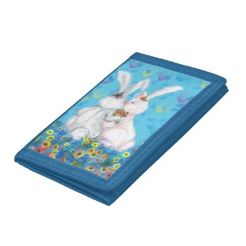 Couple Bunny Trifold Wallet Love by Migned at Zazzle