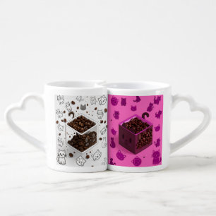 Couple Cat Coffee Mugs-Coffee Lovers Coffee Mug Set