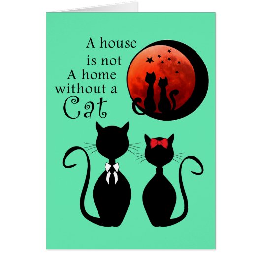 Couple Cats in the home Cards (Front)