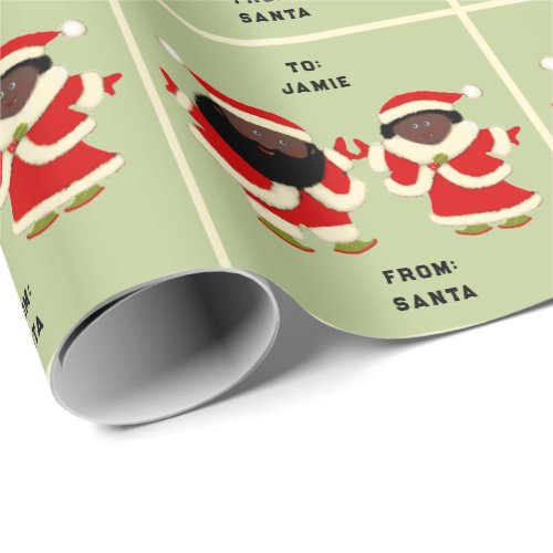 Couple Christmas Gift Wrapping Paper